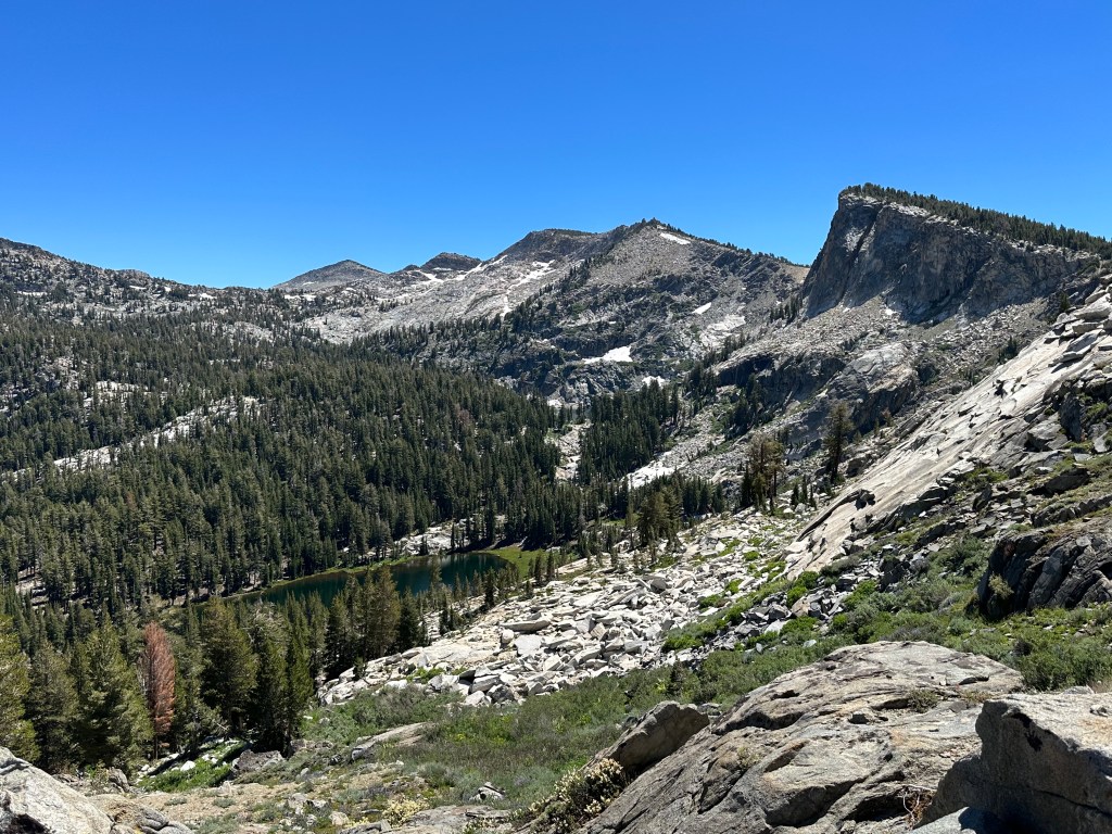 On our way down to the ten lakes.